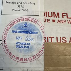 US Post Office - Mailed from Bethlehem, Pennsylvania to Lansdale in December, 2025. Arrived 6/3/26.