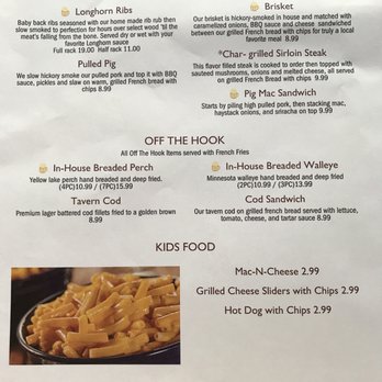 Longhorn Saloon - the menu for longhorn specialties - Bars Near Me - Shawano, Wisconsin