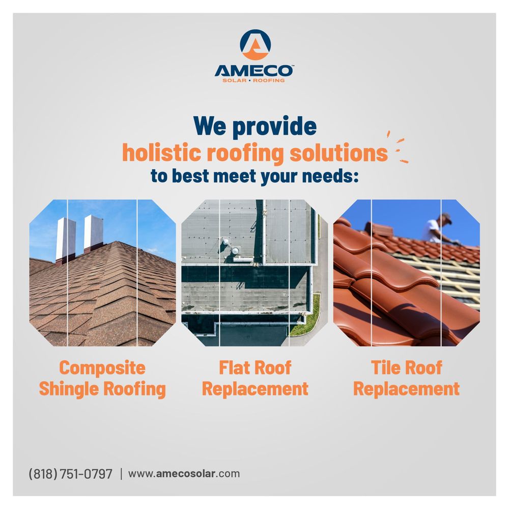 Slide of AMECO Solar & Roofing