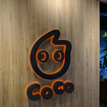 CoCo Fresh Tea & Juice - Logo by the pickup area - Bubble Tea Near Me - Markham, Ontario