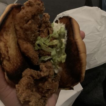 Burgerstrasse - Crispy Chicken Sandwich (get into that burnt bun!) - Burgers Near Me - Clifton, New Jersey Burgerstrasse - Crispy Chicken Sandwich (get into that burnt bun!) - Burgers Near Me - Clifton, New Jersey