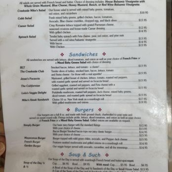 Creekside Cafe - Menu - Breakfast & Brunch Near Me - Sonoma, California Creekside Cafe - Menu - Breakfast & Brunch Near Me - Sonoma, California