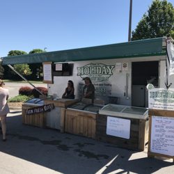 Village Pointe Farmers Market - Doc's Holiday Healthy Farms from Adams, NE.