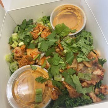 Chameleon Cafe Akron - Korean bbq chicken power bowl - Cafes Near Me - Akron, Ohio