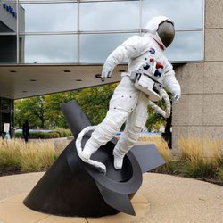 Gerald R Ford Presidential Museum - Astronaut Sculpture at Gerald R. Ford Presidential Museum