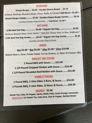 Menu photo 2 Bama Boys BBQ Henagar, AL