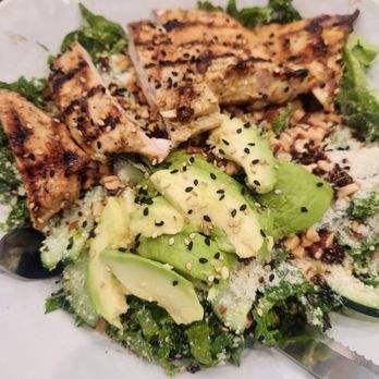 The Stand - American Classics Redefined - Crispy quinoa salad with added grilled chicken breast - Burgers Near Me - Long Beach, California The Stand - American Classics Redefined - Crispy quinoa salad with added grilled chicken breast - Burgers Near Me - Long Beach, California