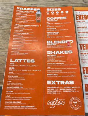 Menu photo 1 Bikini Beans Coffee Peoria, AZ Menu photo 1 Bikini Beans Coffee Peoria, AZ