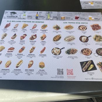 Txapela - Photo 8: Tapas menu - Basque Near Me - Barcelona, B Txapela - Photo 8: Tapas menu - Basque Near Me - Barcelona, B