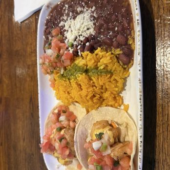 The Hub Baja Grill - Bangin Baja shrimp tacos, rice and beans - Seafood Near Me - Sarasota, Florida The Hub Baja Grill - Bangin Baja shrimp tacos, rice and beans - Seafood Near Me - Sarasota, Florida