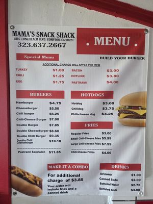 Menu photo 1 Mama’s Snack Shack Compton, CA Menu photo 1 Mama’s Snack Shack Compton, CA
