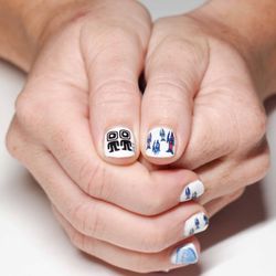 Raw Sugar Nails - Campbell Bros logo in Gel Nails