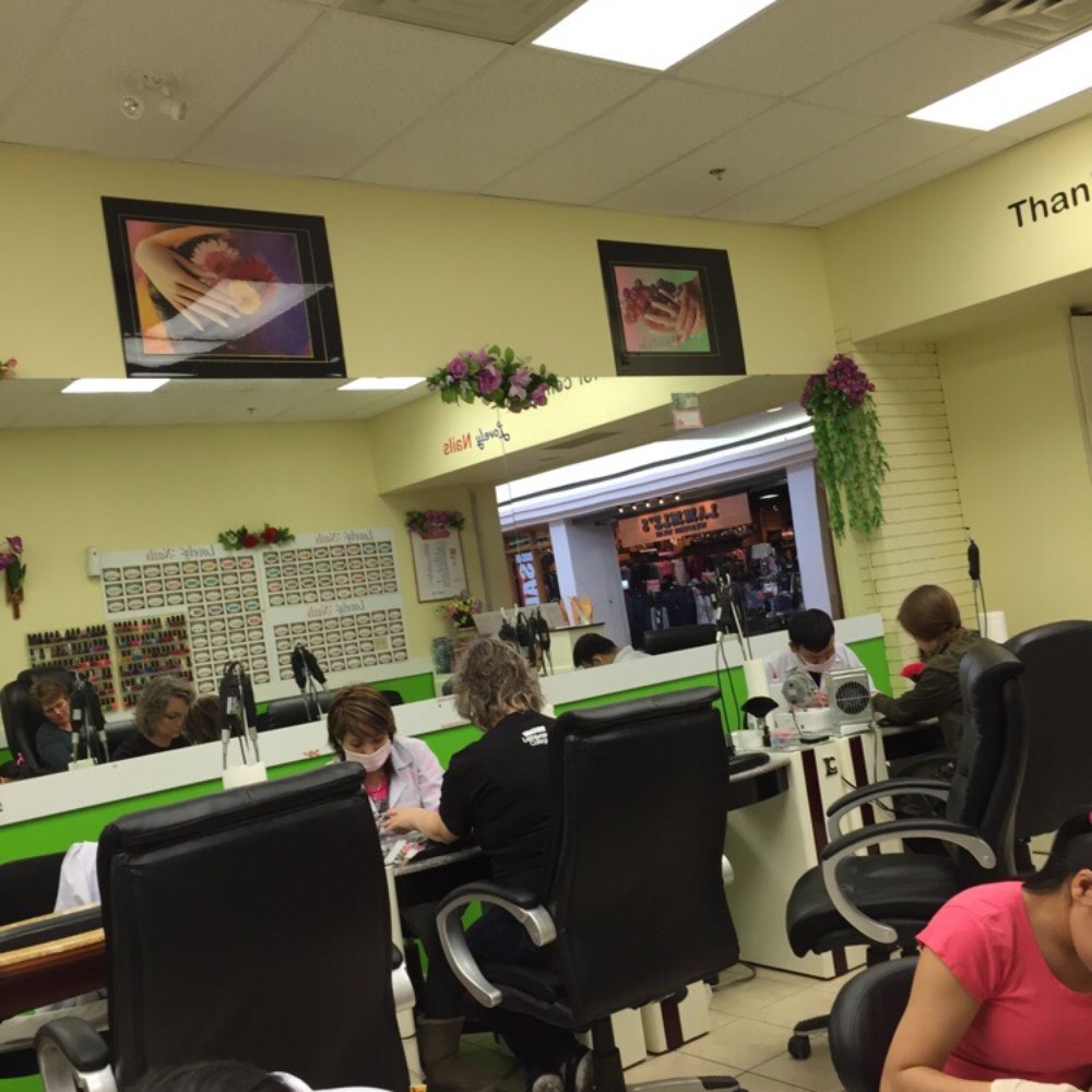 Typical mall nail salon setting Typical mall nail salon setting