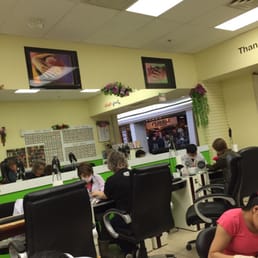 Typical mall nail salon setting Typical mall nail salon setting