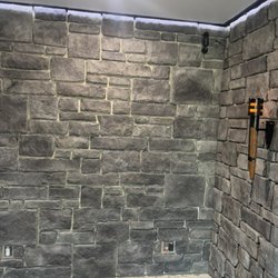 DLT Remodeling  - Stone Veneer work , customer Kyle did Lights