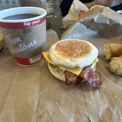 Tim Hortons - Derby - Coffee, Bacon, Egg & Cheese Muffin