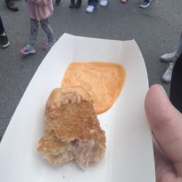 Fair deli Rueben egg roll sample Fair deli Rueben egg roll sample