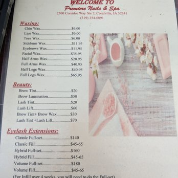 Premiere Nails & Spa - Menu - Nail Salons Near Me - Coralville, Iowa Premiere Nails & Spa - Menu - Nail Salons Near Me - Coralville, Iowa
