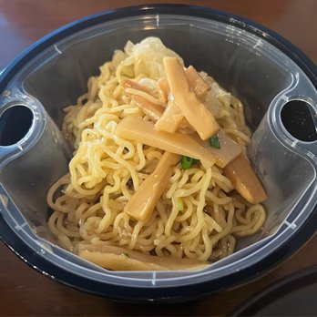 Toyori - The take out container splits the soup and noodles so no soggy noodles. I love it!! - Ramen Near Me - Houston, Texas Toyori - The take out container splits the soup and noodles so no soggy noodles. I love it!! - Ramen Near Me - Houston, Texas