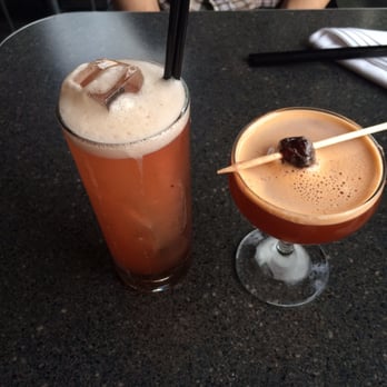 Fish Sauce - Our drinks, ex-girlfriend to the left and Bangkok dangerous to the right! - Vietnamese Near Me - Portland, Oregon