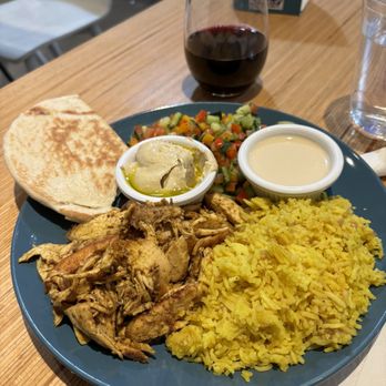 Maya's Modern Mediterranean - Chicken Roast Chicken (Shawarma) Plate - Mediterranean Near Me - Dallas, Texas Maya's Modern Mediterranean - Chicken Roast Chicken (Shawarma) Plate - Mediterranean Near Me - Dallas, Texas