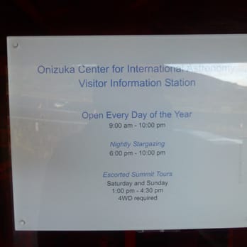 Onizuka Center - Sign on the Visitor Center - Landmarks & Historical Buildings Near Me - Hilo, Hawaii