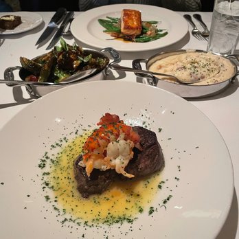 The Capital Grille - Seared Citrus Glazed Salmon Seared Tenderloin with lobster - Steakhouses Near Me - Cherry Hill, New Jersey The Capital Grille - Seared Citrus Glazed Salmon Seared Tenderloin with lobster - Steakhouses Near Me - Cherry Hill, New Jersey