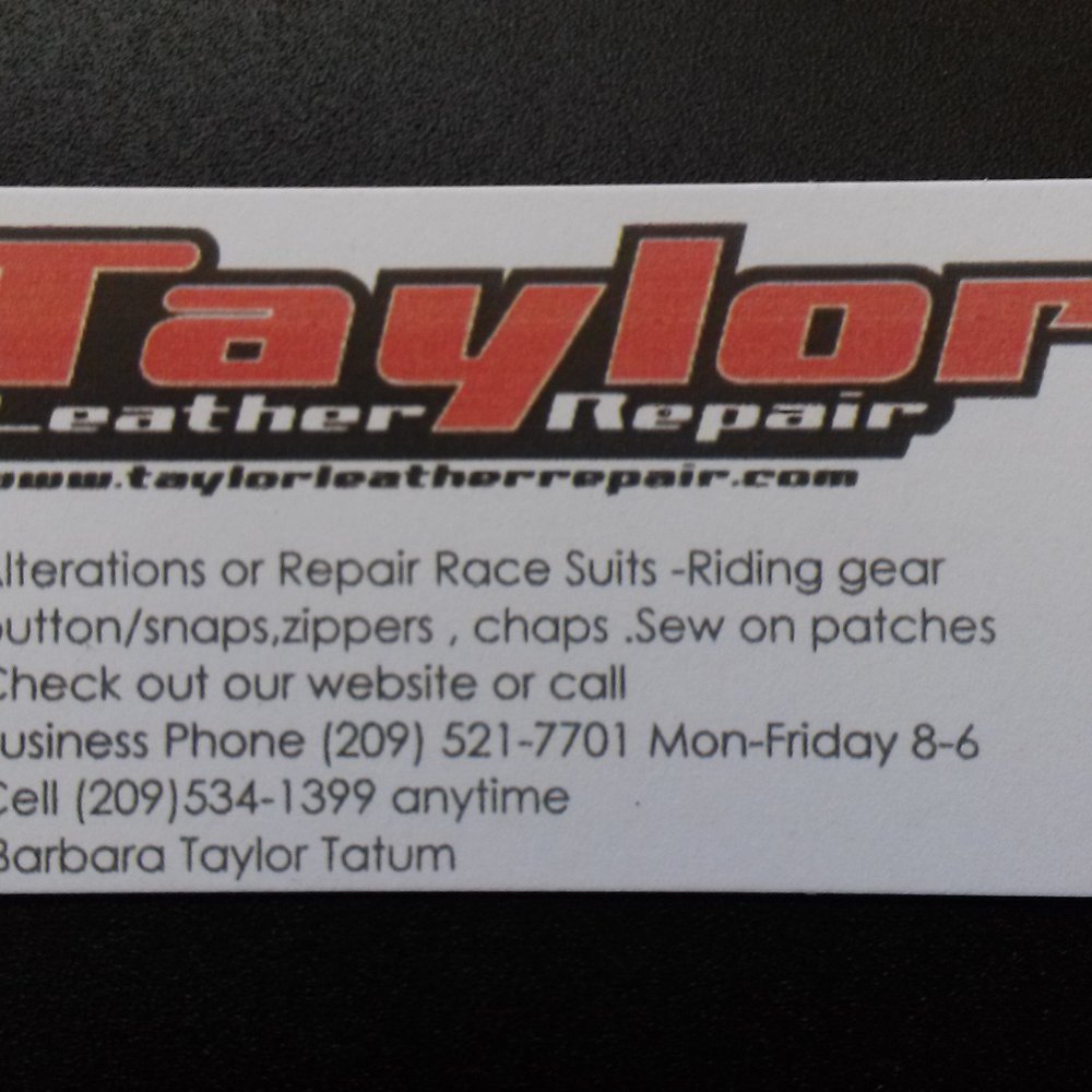 Taylor Leather Repair - Contact - Leather Goods Near Me - Madera, California Taylor Leather Repair - Contact - Leather Goods Near Me - Madera, California