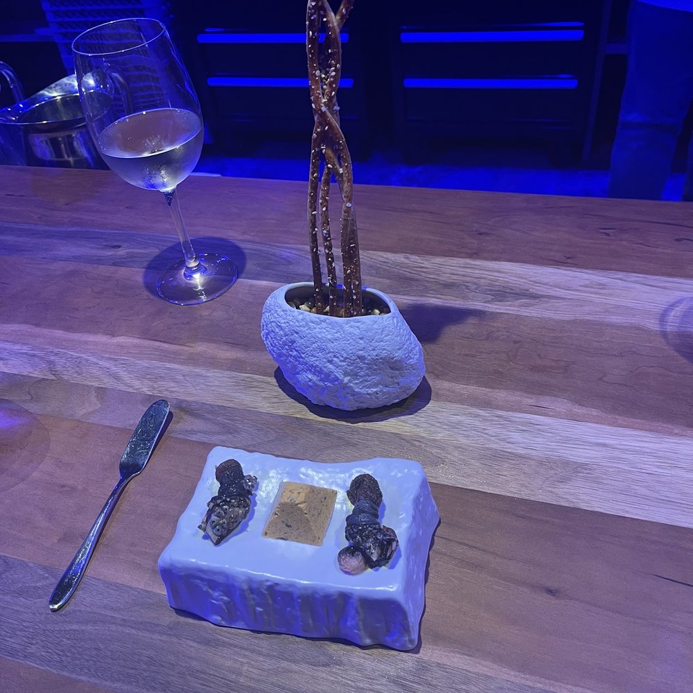 Eculent - Pretzels and Percebes. Gooseneck barnacles and Kimchi Butter. - New American Near Me - Kemah, Texas