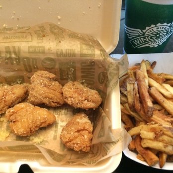 Wingstop - Garlic Parmesan boneless wings with fries - Chicken Wings Near Me - Duluth, Georgia