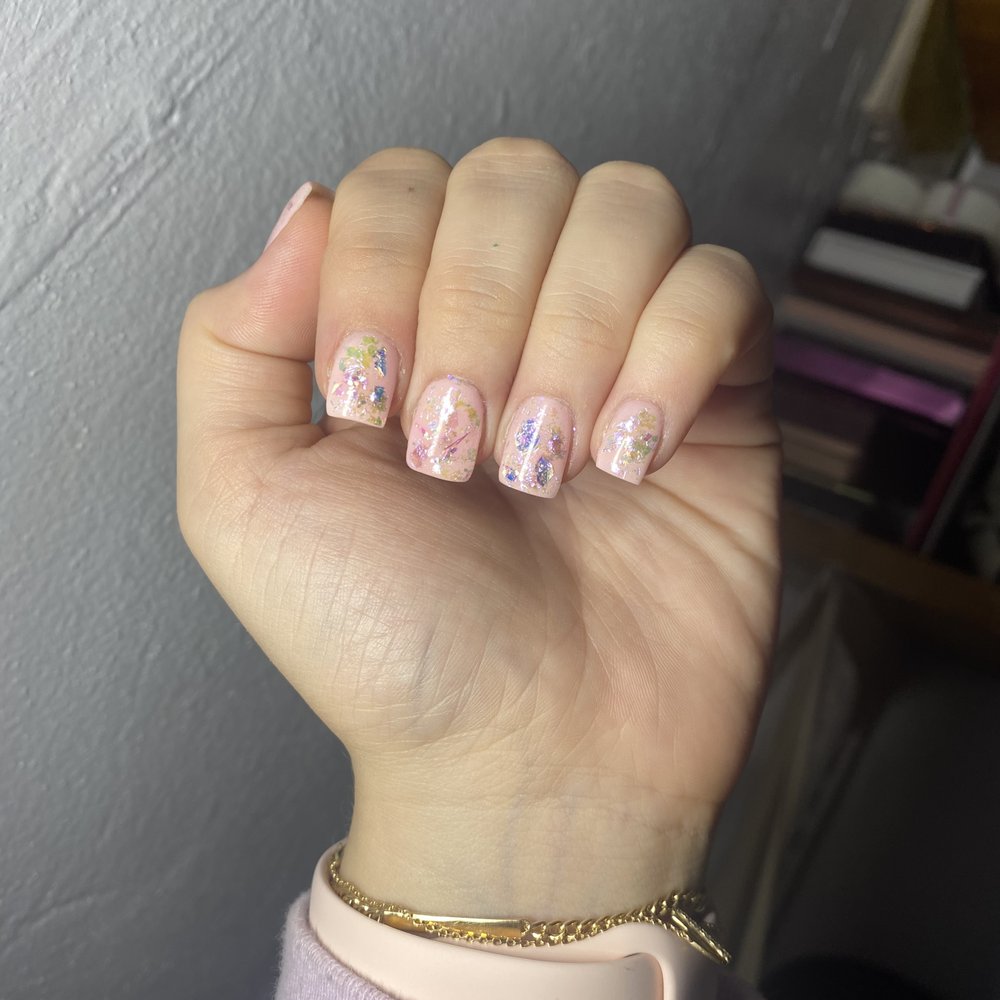 Wistaria Nail Spa - Used foils ontop of SNS - Nail Salons Near Me - New York, New York Wistaria Nail Spa - Used foils ontop of SNS - Nail Salons Near Me - New York, New York