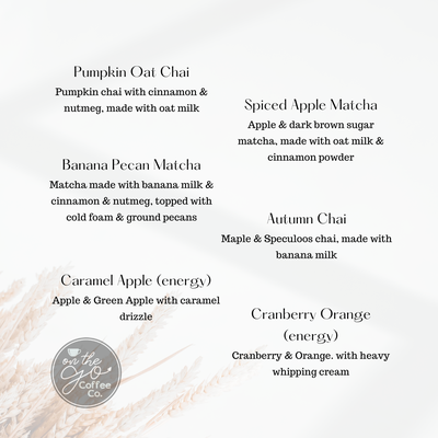 Menu photo 1 On The Go Coffee Co. Temple, TX Menu photo 1 On The Go Coffee Co. Temple, TX