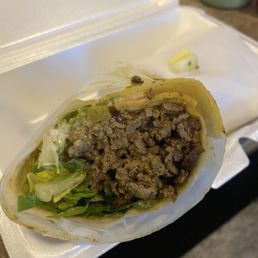Beef Shawarma Wrap