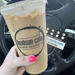 Hudson Coffee - Caramel cream and stamp card!