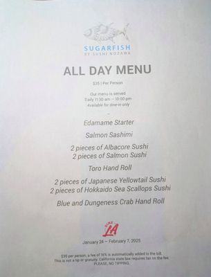 Menu photo 7 SUGARFISH | Downtown LA Los Angeles, CA Menu photo 7 SUGARFISH | Downtown LA Los Angeles, CA