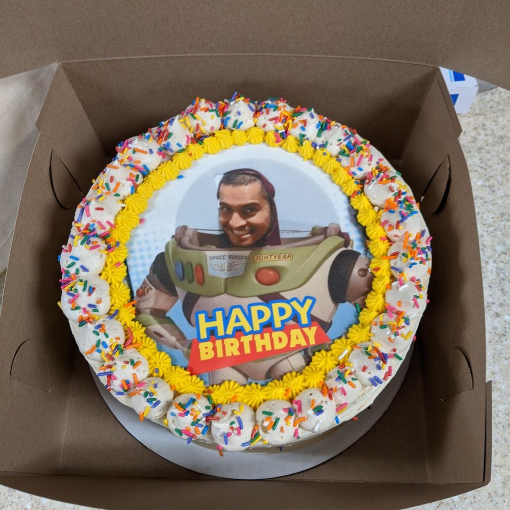 Sugarfoot's Cupcakes - Big cake for hubby birthday - Cupcakes Near Me - Spring, Texas Sugarfoot's Cupcakes - Big cake for hubby birthday - Cupcakes Near Me - Spring, Texas