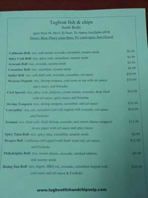 Menu photo 4 TugBoat Fish & Chips El Paso, TX Menu photo 4 TugBoat Fish & Chips El Paso, TX