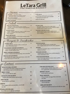 Menu photo 8 LeTara Grill & Bar Haslet, TX