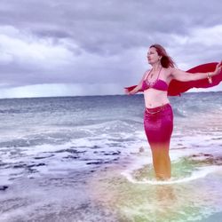 Mermaid fantasy photo shoot in Cape May