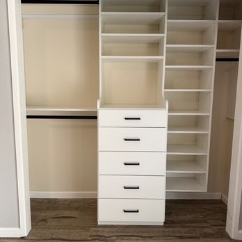 The Closet Doctor - Master bedroom closet - Cabinetry Near Me - Loomis, California The Closet Doctor - Master bedroom closet - Cabinetry Near Me - Loomis, California