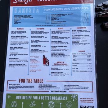 Snooze, an A.M. Eatery - Menu - Breakfast & Brunch Near Me - Austin, Texas Snooze, an A.M. Eatery - Menu - Breakfast & Brunch Near Me - Austin, Texas