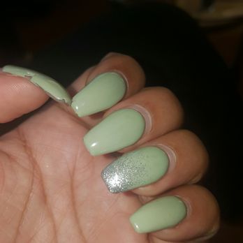 Fine Touch Nails 1 - This is how they look after 5 days-_-.  Complete disgrace - Nail Salons Near Me - Hackensack, New Jersey