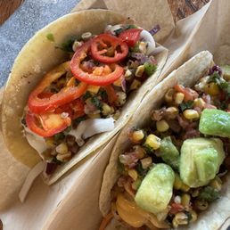 Shrimp and salmon tacos Shrimp and salmon tacos