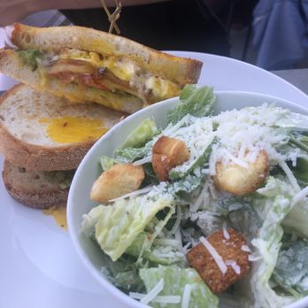High Bank Distillery - Breakfast blt with side of Caesar Salad - New American Near Me - Columbus, Ohio