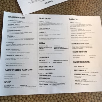 Nish Nush - Simple menu - Vegetarian Near Me - New York, New York Nish Nush - Simple menu - Vegetarian Near Me - New York, New York