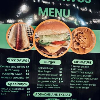 buzz dawgs - Menu - Food Trucks Near Me - Sierra Vista, Arizona