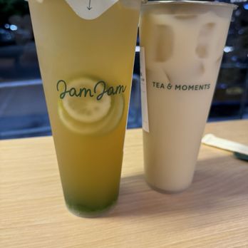 Jam Jam Tea & Moments - Green Plum Smash Fruit Tea and Mochigome Milk Tea - Bubble Tea Near Me - Walnut, California Jam Jam Tea & Moments - Green Plum Smash Fruit Tea and Mochigome Milk Tea - Bubble Tea Near Me - Walnut, California