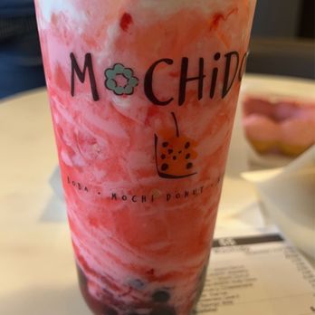Mochido - Strawberry cheesecake with boba. - Fast Food Near Me - Visalia, California Mochido - Strawberry cheesecake with boba. - Fast Food Near Me - Visalia, California