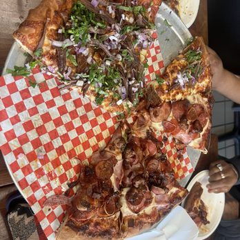 Pizza Presidente - Oh snap it was so good looking that I remembered to take a picture half way through Birria & - Pizza Near Me - San Jose, California Pizza Presidente - Oh snap it was so good looking that I remembered to take a picture half way through Birria & - Pizza Near Me - San Jose, California