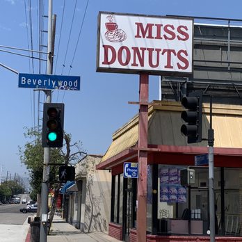 Miss Donuts - a sign for a donut shop - Donuts Near Me - Los Angeles, California Miss Donuts - a sign for a donut shop - Donuts Near Me - Los Angeles, California